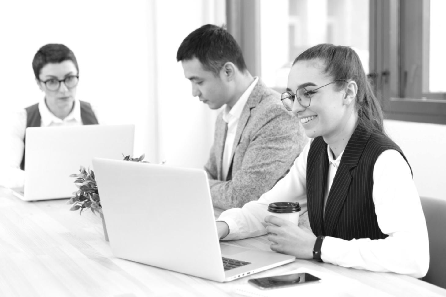 Financial planning workspace with charts and analysis materials